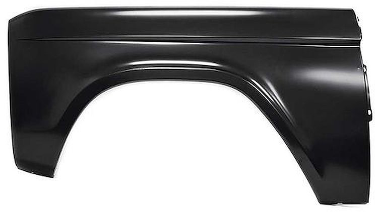 TR16005B 1966-77 Ford Bronco; Front Fender; LH; Driver Side; EDP Coated
