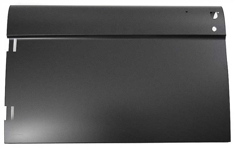 TR20122D 1966-67 Ford Bronco; Full Outer Door Skin; With Hole For Door Lock Cylinder; LH Driver Side