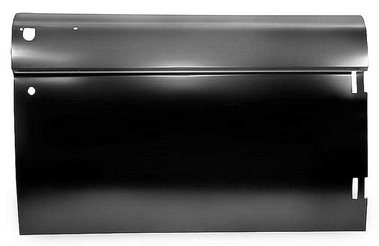 TR20122E 1968-77 Ford Bronco; Full Outer Door Skin; With Hole For Door Lock Cylinder; RH Passenger Side
