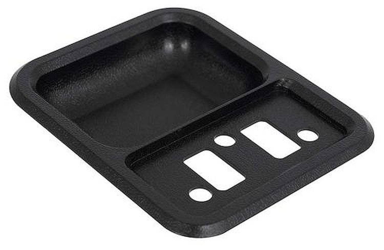 TR24142B 1967-72 Ford F-100, F-250, F-350, 1968-69 Falcon, Fairlane, Galaxie; Door Panel Arm Rest Cup; Black