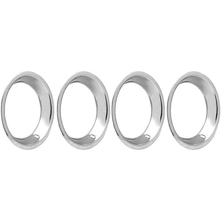 Stainless Steel Round Lip Trim Ring Kit 15" x 8", 15" x 10" OE Wheel