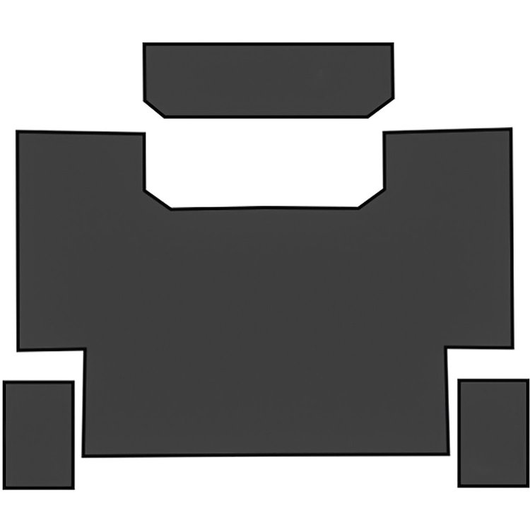 TR5024 1987-96 F-Series Truck; EVA Floor Sound Deadener Set; 1 Piece