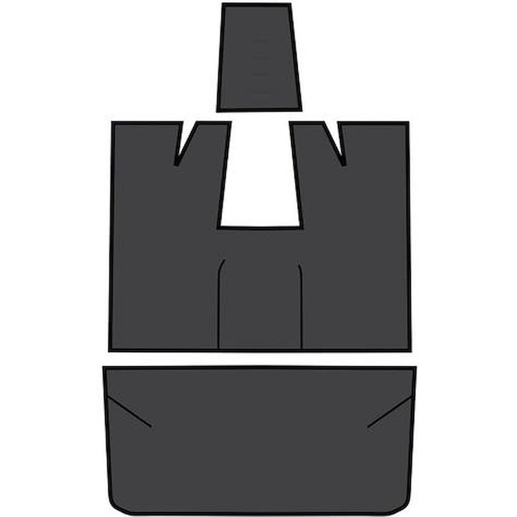 TR5074 1980-96 F-Series Truck; 3 Piece EVA Floor Sound Deadener Set
