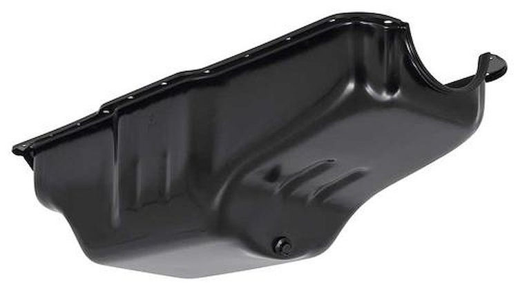 TR6675A Oil Pan for 1965-1979 Ford F100, F250, F350 Truck, 1979 Bronco with 240-300 ci Straight 6 Cylinder [Black]