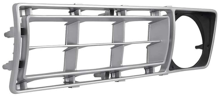 TR8150CL Inner Grille Insert for 1976-1977 Ford F-100. F-150, F-250, F-350 Truck [Argent and Charcoal, Left/Driver Side]