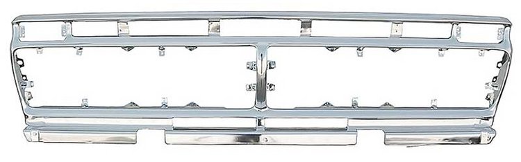 TR8200J 1973-77 Ford F-100,F-150,F-250,F-350 Pickup Truck; Front Grille Shell; Anodized Aluminum