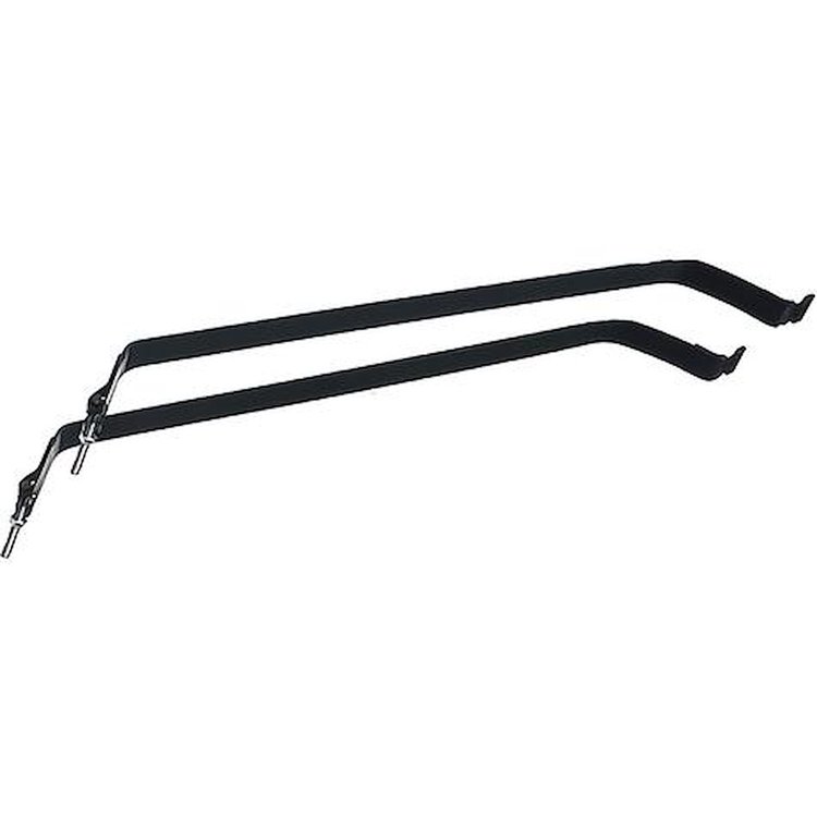 TR9057BU2 1980-96 Ford F100, F150, F250, F350; Rear Mount Gas Tank Straps; Upper Set; For 19 Gallon Tank; Pair; EDP Coated