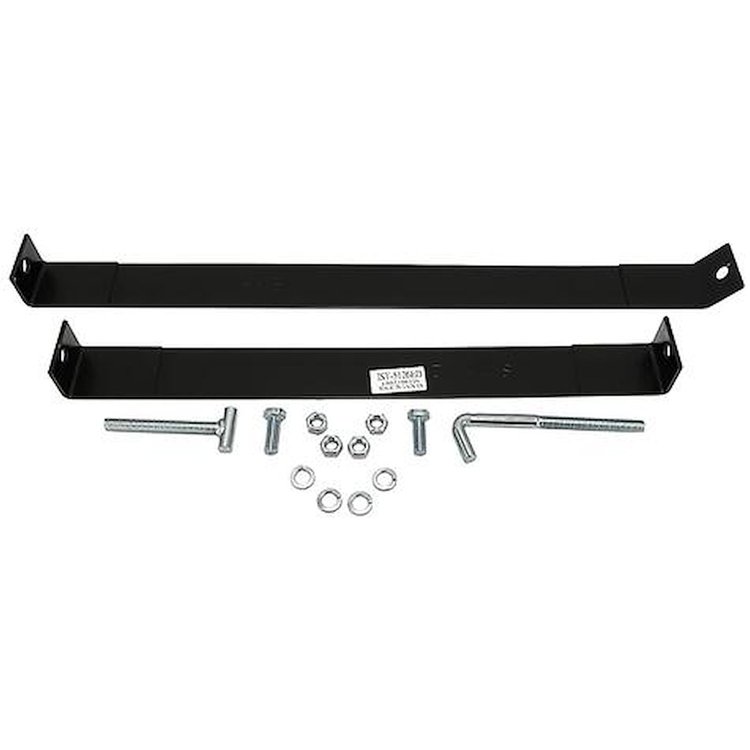 TR9057K 1973-79 Ford F100, F150, F250, F350; Side Mount Gas Tank Straps; For 20.2 or 22.5 Gallon Tank; Pair; EDP Coated