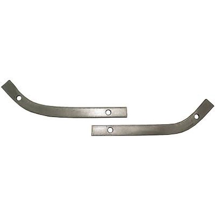 TSE6566 1965-66 Impala; GM B-Body; Convertible Top Rear Tack Strip Bow End Set; Tacking Rail Ends; Trimstick Ends; 2 Pieces
