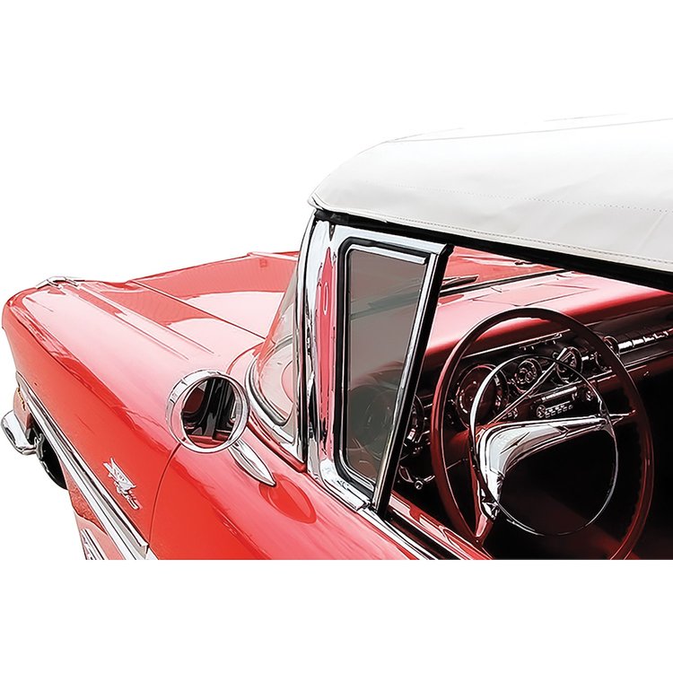 VG2200Y 1958 Impala/Full-Size, 2-Door Coupe & Convertible, Vent Glass, LH/RH, Custom Gray Tinted