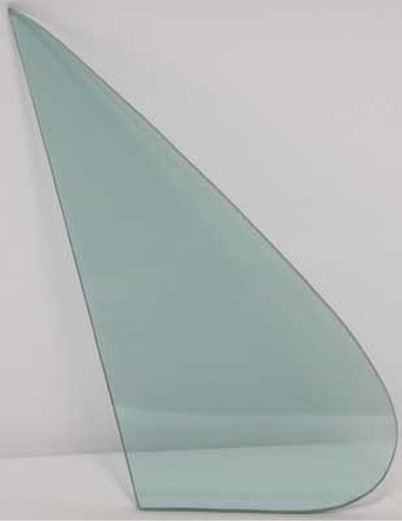 VG2335T Door Vent Glass 1961-62 Buick, Chevy, Olds, Pontiac Full Size; Green Tint; 2 & 4 Door Hardtop, Sedan, Convertible; RH or