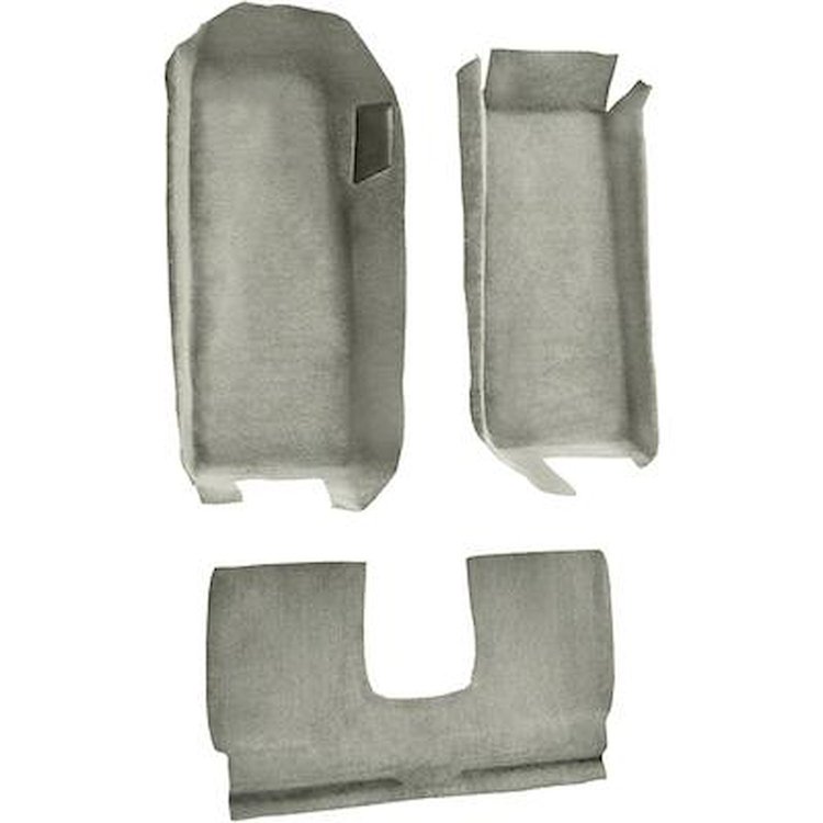 VT1109792 2005-13 Chevrolet Corvette; Coupe; Front Molded Carpet Set; w/ Rear Seat Riser; w/ Heel Pad; Cutpile; Almond