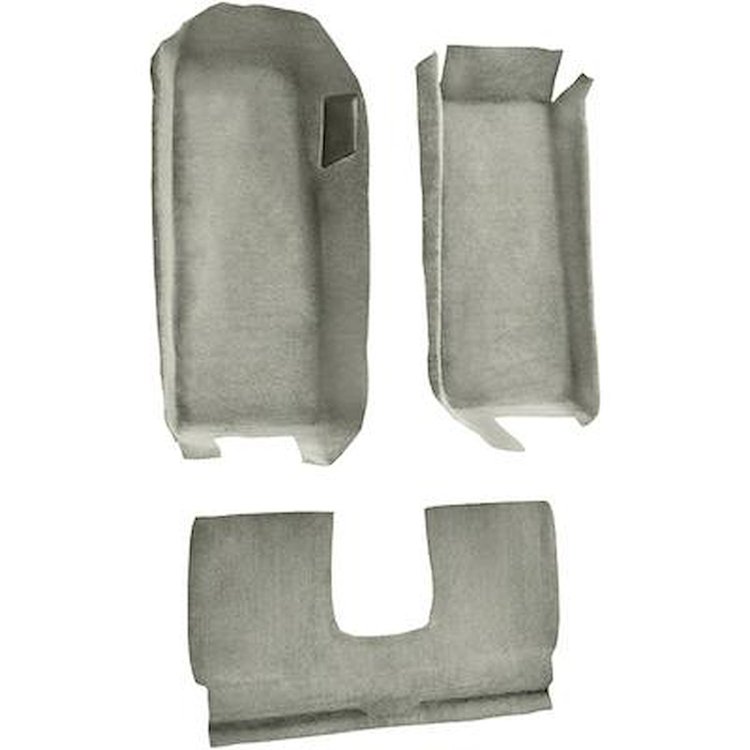 VT1109892 2005-13 Chevrolet Corvette; Coupe; Front Molded Carpet Set; w/ Rear Seat Riser; Cutpile; Almond