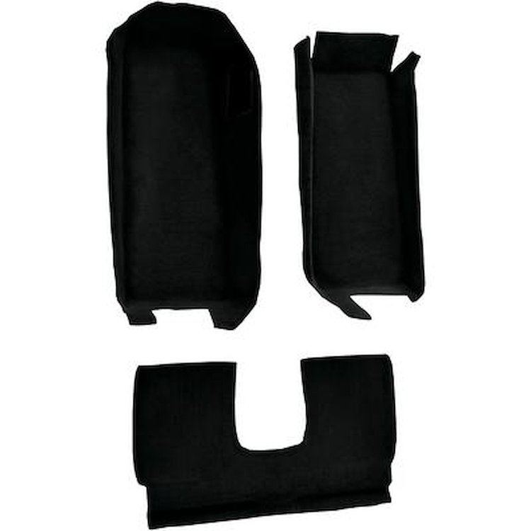 VT1109901 2005-13 Chevrolet Corvette; Coupe; Front Molded Carpet; w/ Rear Seat Riser; Truvette; Black