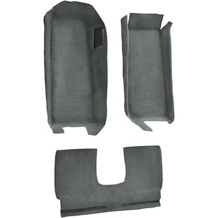 VT1109925 2005-13 Chevrolet Corvette; Coupe; Front Molded Carpet; w/ Rear Seat Riser; Truvette; Gray