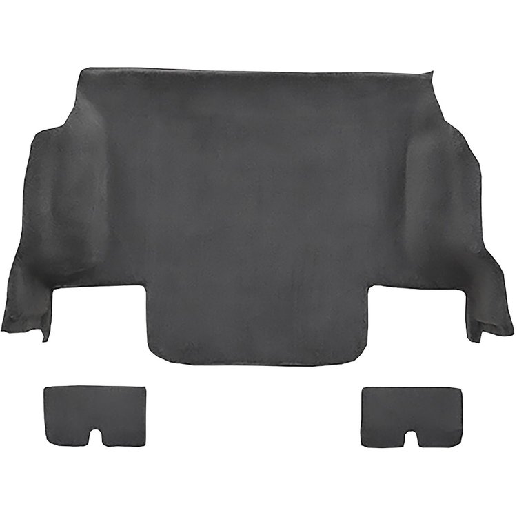 VT1110096 2005-13 Chevrolet Corvette; Coupe; Rear Molded Carpet; w/ Heel Pad; Cutpile; Ebony
