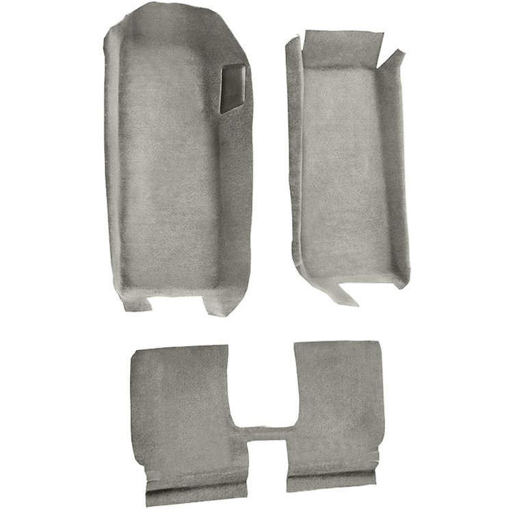 VT1110326 2005-13 Chevrolet Corvette; Convertible; Front Molded Carpet; w/ Rear Seat Riser; w/ Heel Pad; Cutpile; Oyster / Shale