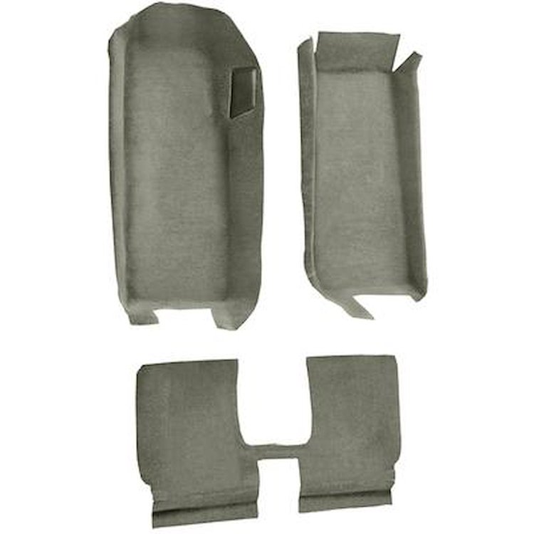 VT1110327 2005-13 Chevrolet Corvette; Convertible; Front Molded Carpet; w/ Rear Seat Riser; w/ Heel Pad; Cutpile; Gray
