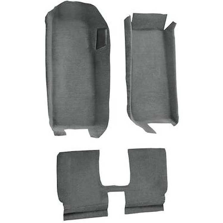 VT1110525 2005-13 Chevrolet Corvette; Convertible; Front Molded Carpet; w/ Rear Seat Riser; Truvette; Gray