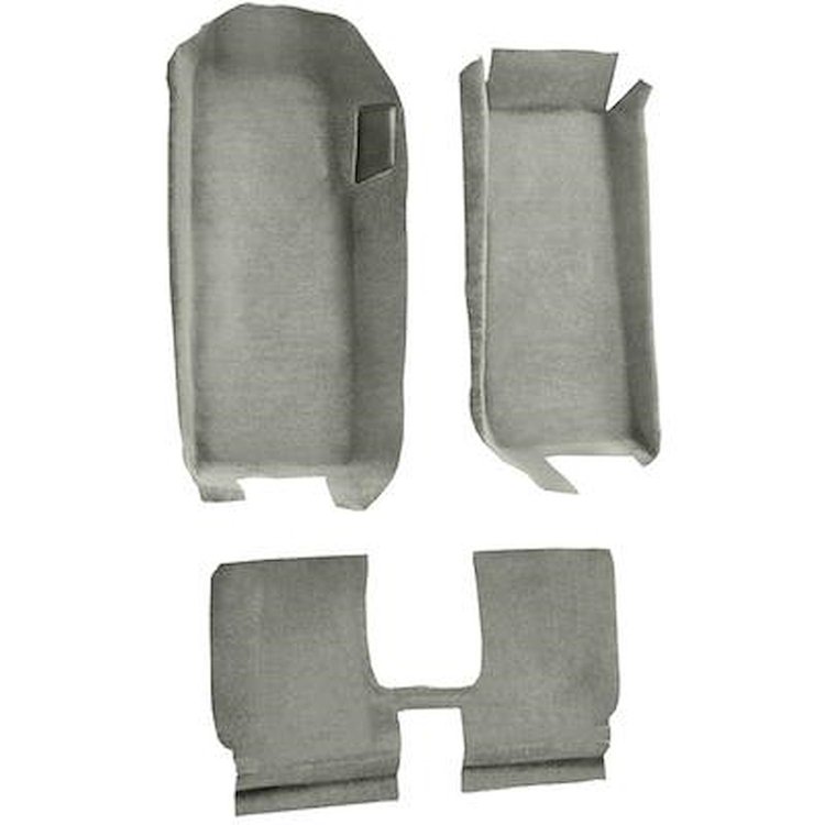 VT1110544 2005-13 Chevrolet Corvette; Convertible; Front Molded Carpet; w/ Rear Seat Riser; Truvette; Shale