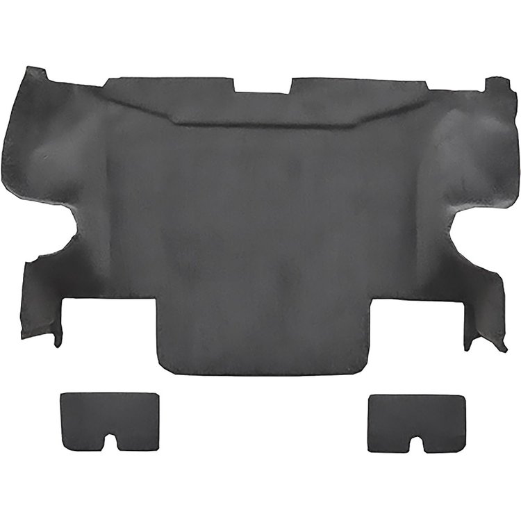 VT1110796 2005-13 Chevrolet Corvette; Convertible; Rear Molded Carpet; Cutpile; Ebony