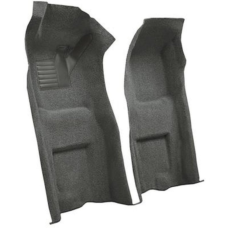 VT1116535 1968 Chevrolet Corvette; 4-Speed; Front Molded Carpet Set; w/ Heel Pad; Loop; Gunmetal Gray