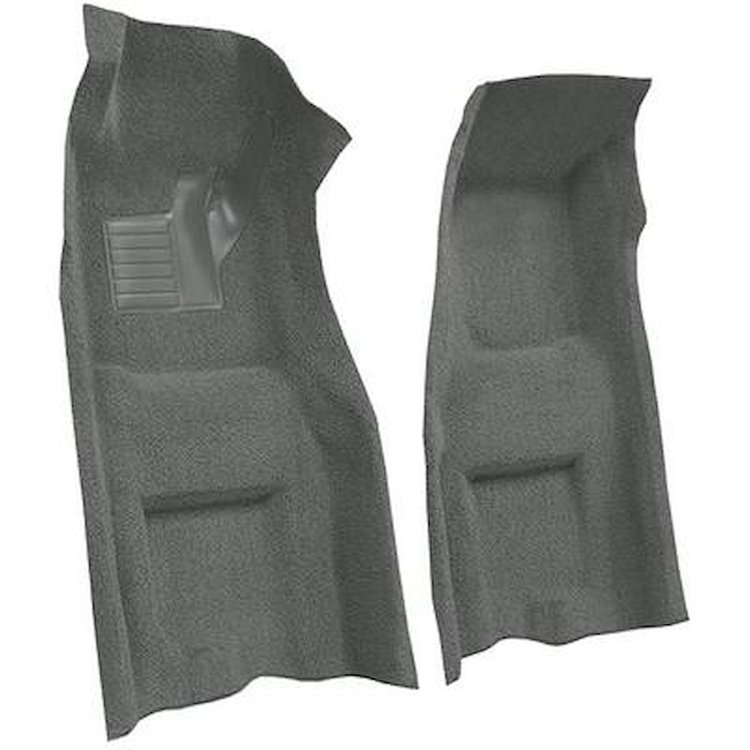 VT1117135 1969 Chevrolet Corvette; 4-Speed; Front Molded Carpet Set; w/ Heel Pad; Loop; Gunmetal Gray