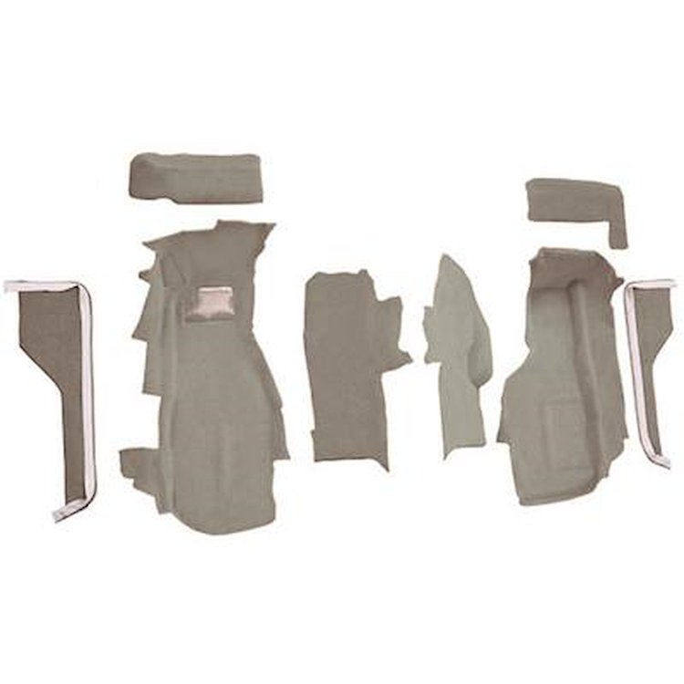 VT1122127 1984-87 Chevrolet Corvette; Front Molded Carpet Set; Cutpile; Gray