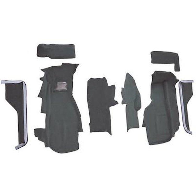VT1122133 1984-87 Chevrolet Corvette; Front Molded Carpet Set; Cutpile; Graphite