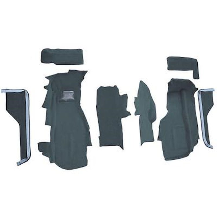 VT1122139 1984-87 Chevrolet Corvette; Front Molded Carpet Set; Cutpile; Blue
