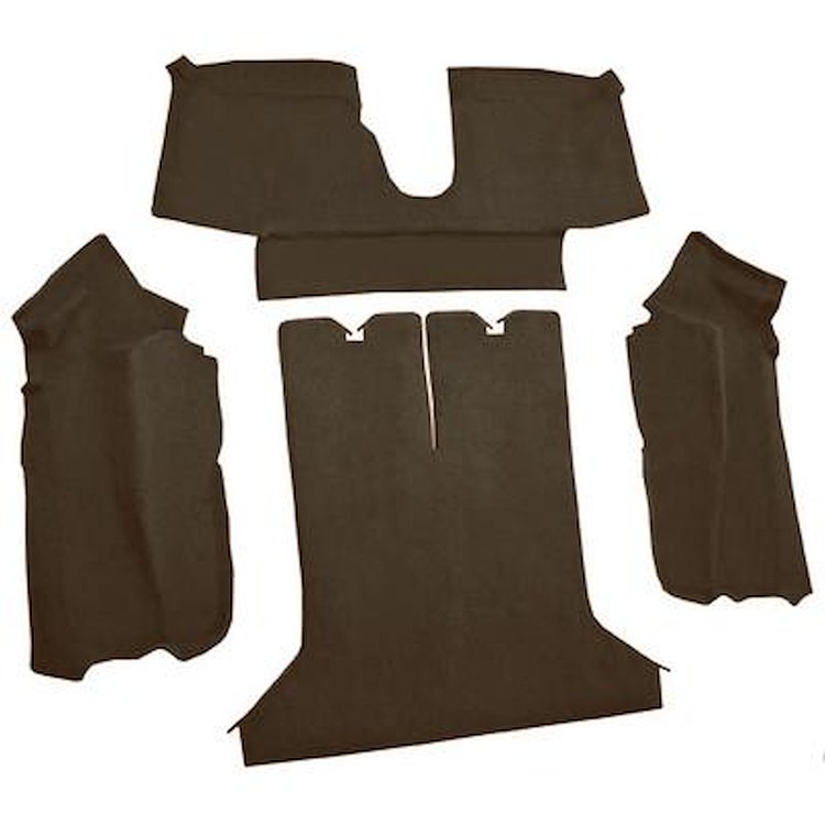 VT1122457 1984-87 Chevrolet Corvette; Coupe; Rear Molded Carpet; w/ Heel Pad; Cutpile; Bronze
