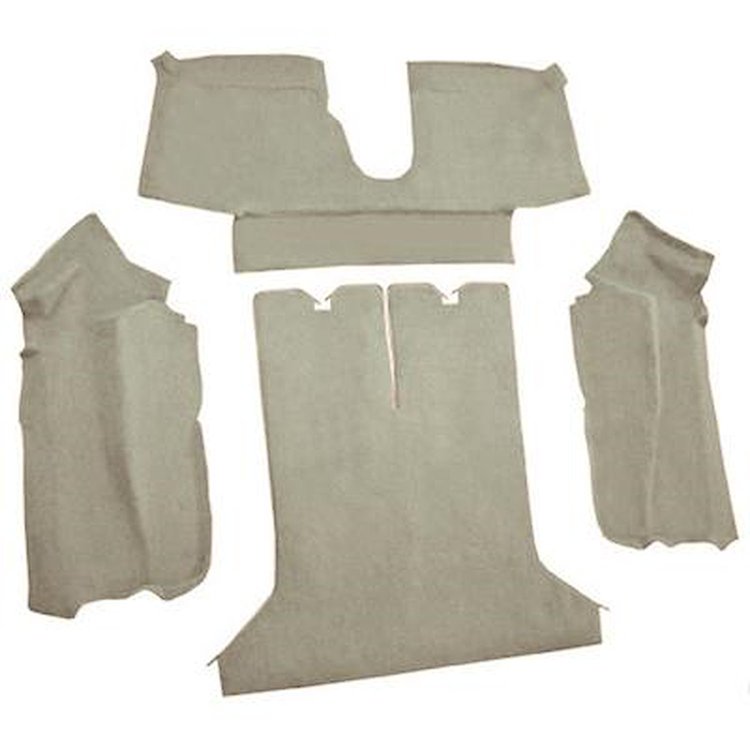 VT1122474 1984-87 Chevrolet Corvette; Coupe; Rear Molded Carpet; w/ Heel Pad; Cutpile; Saddle / Biscuit
