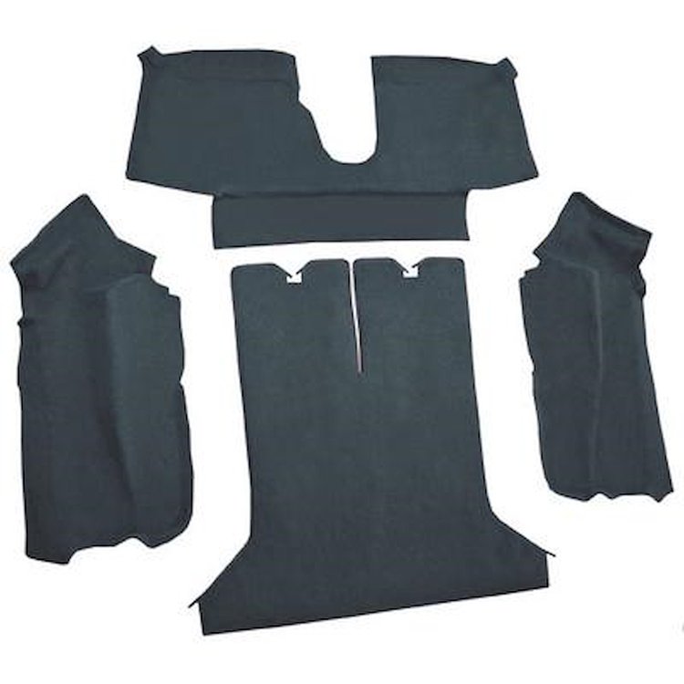VT1122539 1984-87 Chevrolet Corvette; Coupe; Rear Molded Carpet; Cutpile; Blue