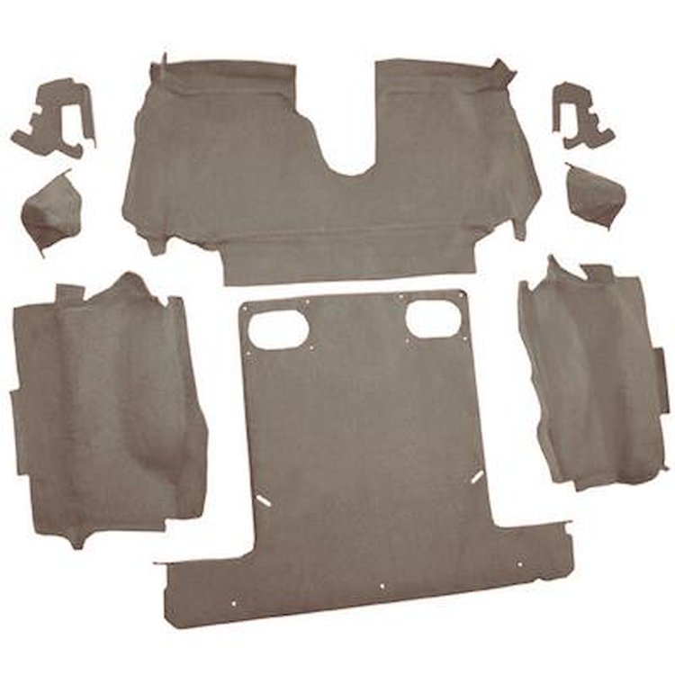 VT1123127 1986-89 Chevrolet Corvette; Convertible; Rear Molded Carpet; Cutpile; Gray