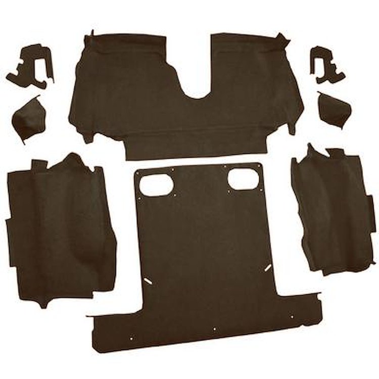 VT1123157 1986-89 Chevrolet Corvette; Convertible; Rear Molded Carpet; Cutpile; Bronze