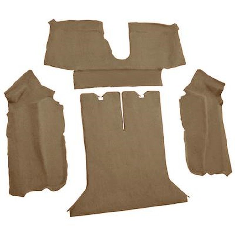 VT1124059 1988-89 Chevrolet Corvette; Coupe; Rear Molded Carpet; w/ Heel Pad; Cutpile; Cognac