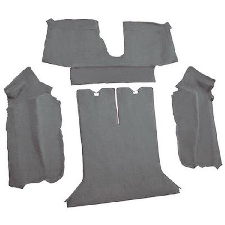 VT1124068 1988-89 Chevrolet Corvette; Coupe; Rear Molded Carpet; w/ Heel Pad; Cutpile; Smoke
