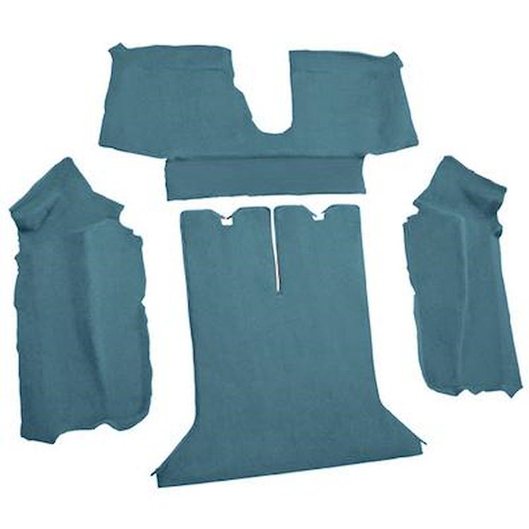 VT1124104 1988-89 Chevrolet Corvette; Coupe; Rear Molded Carpet; Cutpile; Metallic Blue