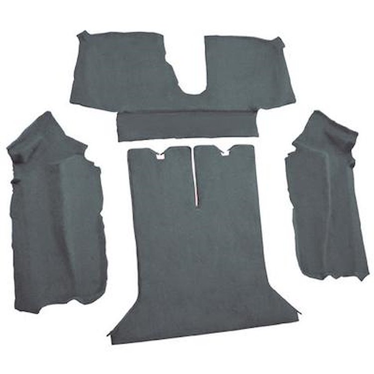 VT1125664 1990-93 Chevrolet Corvette; Coupe; w/ 2 Door Latches; Rear Molded Carpet; w/ Heel Pad; Cutpile; Steel Blue / Crystal B