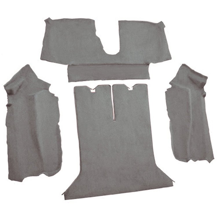 VT1125683 1990-93 Chevrolet Corvette; Coupe; w/ 2 Door Latches; Rear Molded Carpet; w/ Heel Pad; Cutpile; Pewter