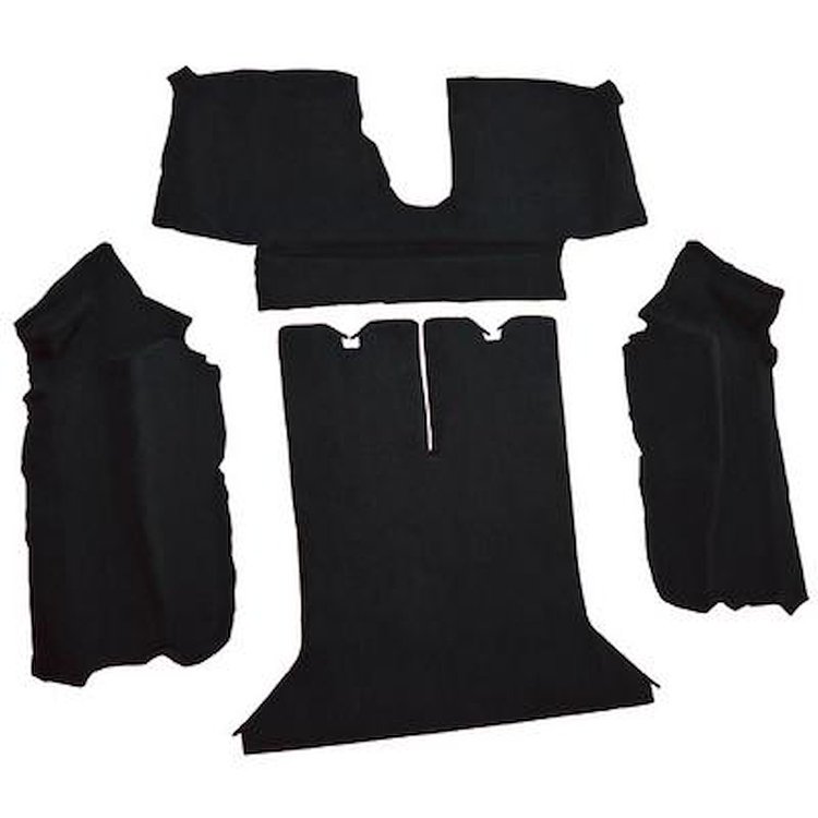 VT1125701 1990-93 Chevrolet Corvette; Coupe; w/ 2 Door Latches; Rear Molded Carpet; Cutpile; Black
