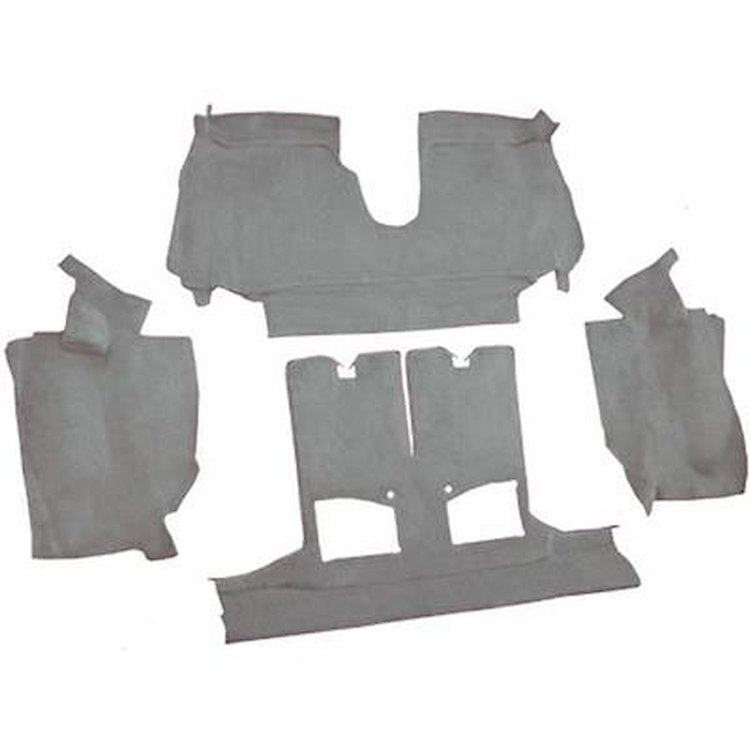 VT1126283 1990-93 Chevrolet Corvette; Convertible; w/ 2 Door Latches; Rear Molded Carpet; w/ Heel Pad; Cutpile; Medium Gray/Pewt