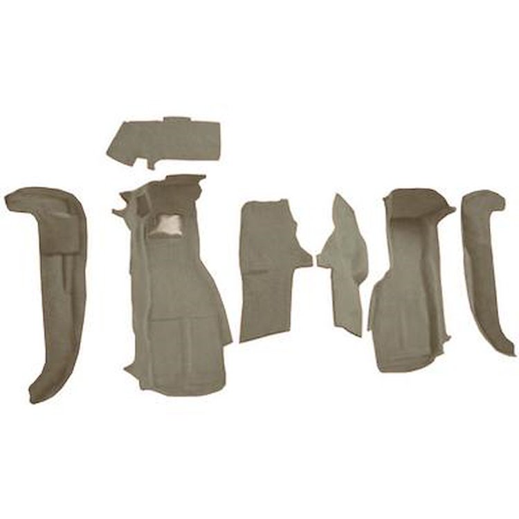 VT1127428 1994-96 Chevrolet Corvette; Front Molded Carpet Set; w/o Door Panels; Cutpile; Medium Beige