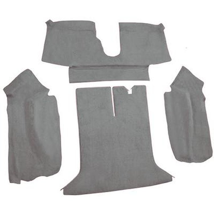 VT1127683 1994-96 Chevrolet Corvette; Coupe; Rear Molded Carpet; w/ Heel Pad; Cutpile; Medium Gray/Pewter