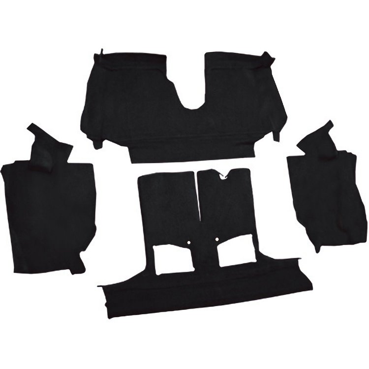 VT1129101 1992-93 Chevrolet Corvette; Convertible; w/ 1 Door Latch; Rear Molded Carpet; Cutpile; Black