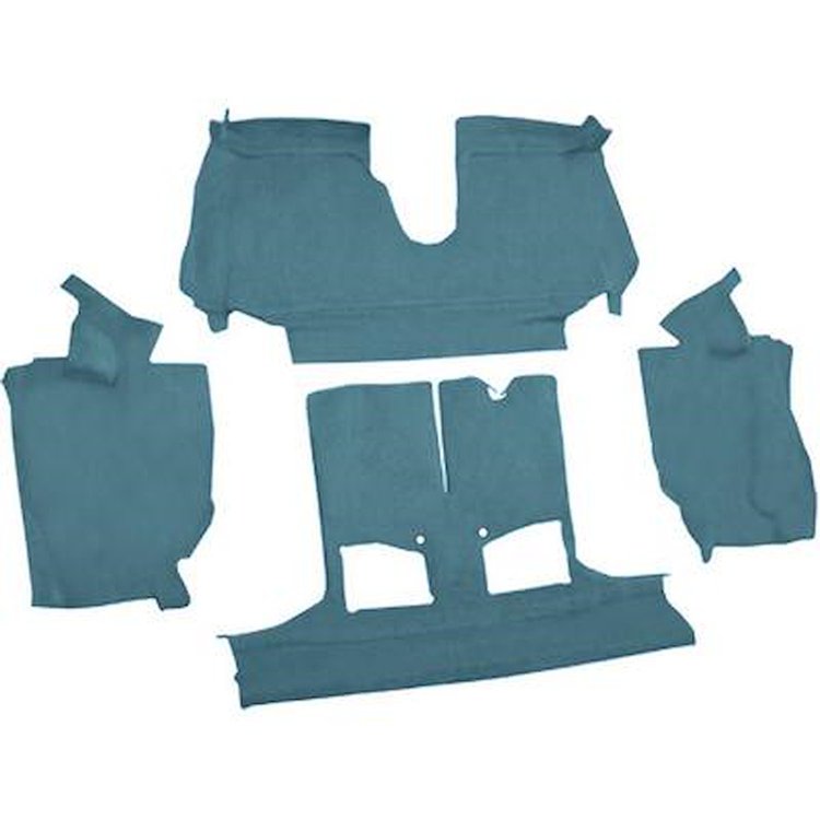 VT1129104 1992-93 Chevrolet Corvette; Convertible; w/ 1 Door Latch; Rear Molded Carpet; Cutpile; Metallic Blue