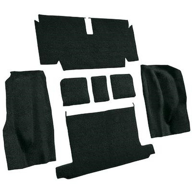 VT1132885 1971-72 Chevrolet Corvette; Roadster; Rear Molded Carpet; w/ Heel Pad; Loop; Blue Green
