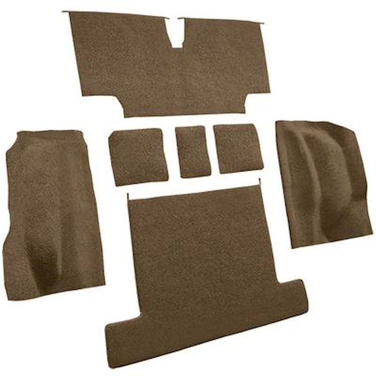 VT1133117 1976 Chevrolet Corvette; Rear Molded Carpet; w/ Heel Pad; Loop; Medium Saddle