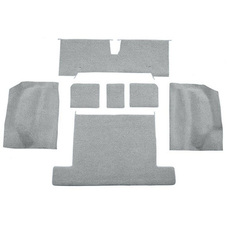 VT1133368 1977 Chevrolet Corvette; Rear Molded Carpet; w/ Heel Pad; Cutpile; Smoke Gray