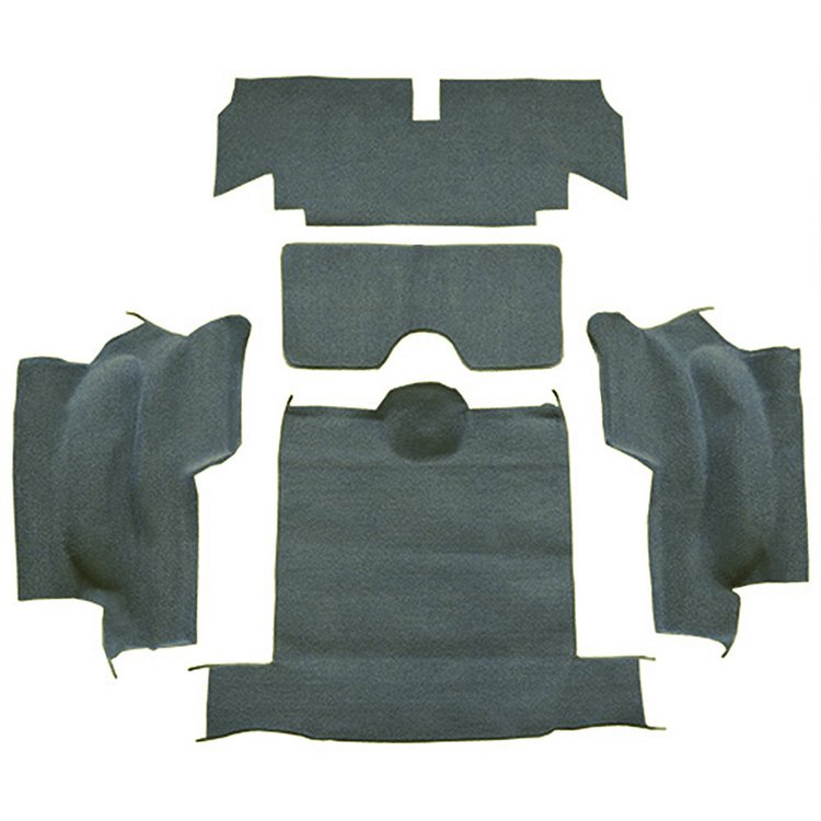 VT1133430 1965-67 Chevrolet Corvette; Roadster; Rear Cut & Sewn Carpet; w/o Heel Pad; Loop; Teal